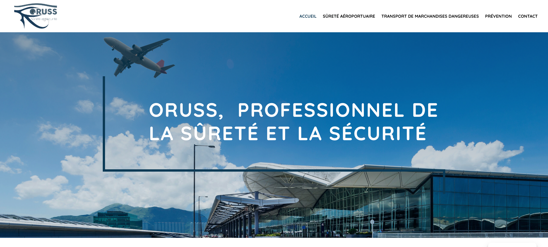page d'accueil du site https://oruss.fr/